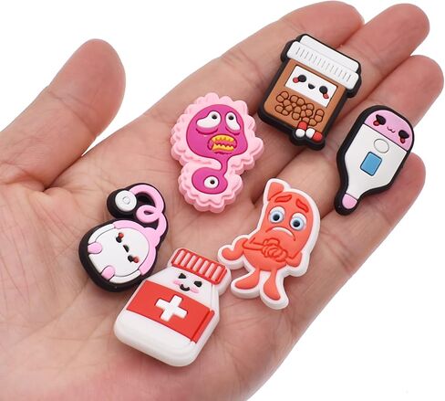 Shoe Charms for Clog Sandals, PVC shoe decoration Accessories for Adults Women Men Party Favor in Kuwait