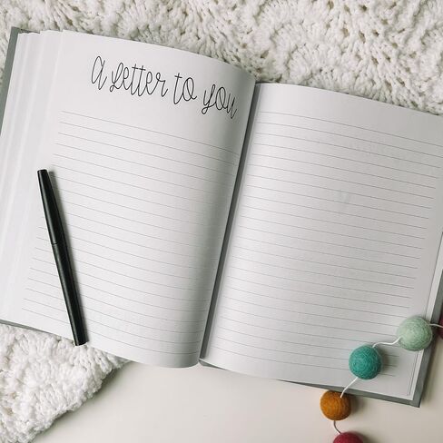 Pregnancy Journal Memory Book for Expecting Moms (Grey) by This Little Love Co in Saudi Arabia