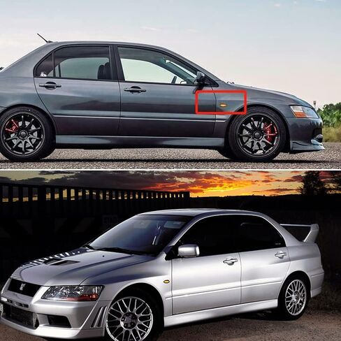 ل 2001-2006 ميتسوبيشي لانسر EVO 2003-2006 ميتسوبيشي أوتلاندر 2010-2017 ميتسوبيشي I-Miev المصد الأمامي الجانب ماركر بدوره أضواء الإشارة المدخن عدسة العنبر أضواء MR522027 ، MR109488 in Saudi Arabia