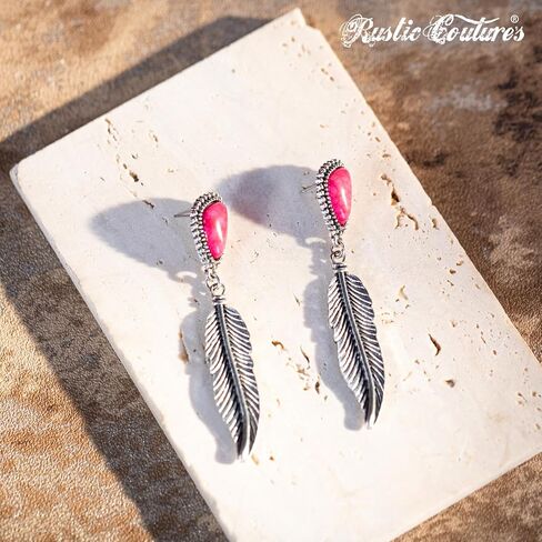 Rustic Couture's Dangle Tassal Earrings for Women Cowgirl Western Fringe Earrings Statement Country Jewelry in Saudi Arabia