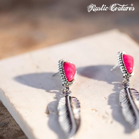 Rustic Couture's Dangle Tassal Earrings for Women Cowgirl Western Fringe Earrings Statement Country Jewelry in Saudi Arabia