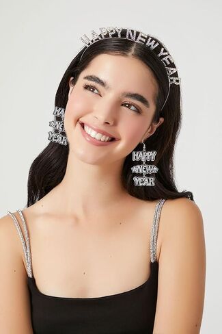 New Years Earrings for Women Hypoallergenic Happy New Year Drop Dangle Earrings Glitter Star New Year Eve Party Earrings Trendy Celebration 2024 New Years Holiday Earrings Jewelry in Kuwait