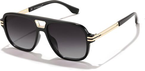 FEISEDY Retro Aviator Sunglasses for Women Men Vintage Trendy Oversized Square Shades UV400 B0106 in Kuwait