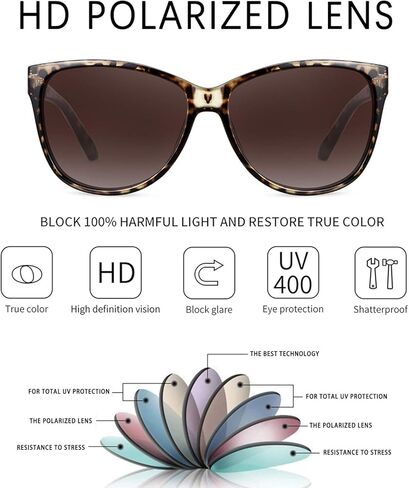 Sunglasses For Women Polarized Uv Protection Sunglasses For Women Polarized Trendy Sunglasses For Women in Saudi Arabia