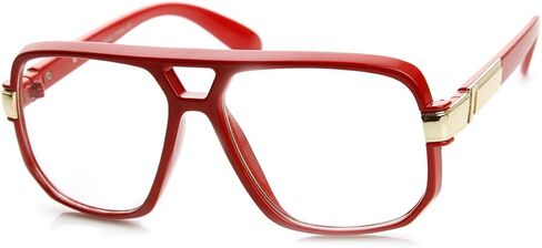 zeroUV Classic Square Frame Plastic Clear Lens Blue Light Aviator Glasses 8975 in Saudi Arabia