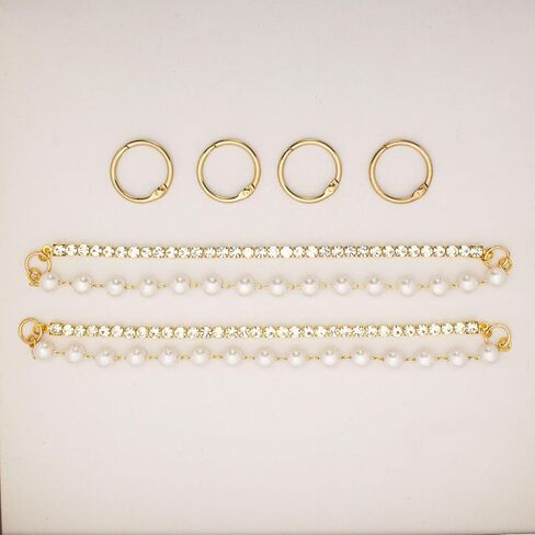 Bling Shoe Charms Chains Pack for Women Adults Teens Girls as Gift, Cute Designer Jewelry Shoe Decorations Accessories for Bubble Slides Clog in Kuwait