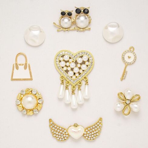 Bling Shoe Charms Chains Pack for Women Adults Teens Girls as Gift, Cute Designer Jewelry Shoe Decorations Accessories for Bubble Slides Clog in Kuwait