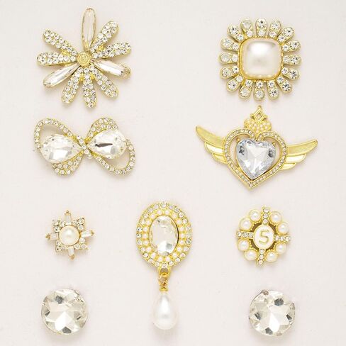 Bling Shoe Charms Chains Pack for Women Adults Teens Girls as Gift, Cute Designer Jewelry Shoe Decorations Accessories for Bubble Slides Clog in Kuwait