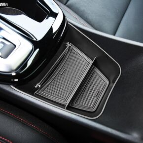 Center Console Organizer Compatible with 2024 2025 Chevy Trax Interior Accessories, 2024+ Trax LS LT 1RS 2RS ACTIV Insert Tray Lower Armrest Secondary Storage Box (Black)