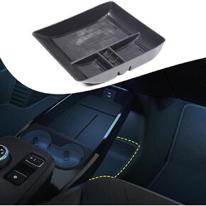 Lcojicep Car Storage Box Compatible with Ford Mustang Mach-E 2021 2022 2023 Armrest Box and Central Lower Plug-in Storage Box Storage Tray (Storage Box Under Central Control)