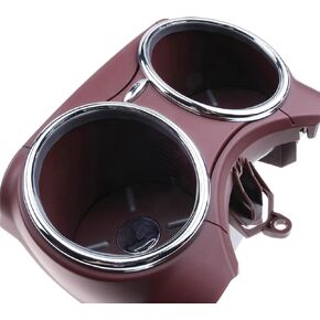 A-Premium Black Dual Cup Holder Compatible with Mercedes-Benz W219 Series CLS500 2006-2011 CLS55 AMG 2006 CLS550 CLS63 AMG 2007-2011