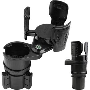Car Cup Holder Expander Adapter, Vehicle-Mounted Auto Cup Holder and Organizer, 360 Degree Rotating Expandable Dual 2 in 1 Multifunctional Car Cup Holder for Snack Bottles Cups Drinks