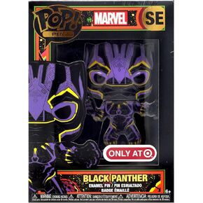 Funko Pop! Pin Marvel Black Light Black Panther Exclusive