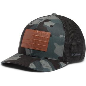 Columbia Unisex Rugged Outdoor Mesh Hat, Black Mod Camo/Tree Flag, Large/X-Large