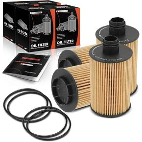 A-Premium 10K Miles Protection Oil Filter Compatible with Ram 1500 2014-2018, 1500 Classic 2019 & Jeep Series WK2 Grand Cherokee 2014-2020, 4-PC Set, Replace# K68109834AA, K68229402AA