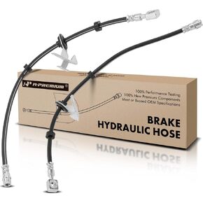 A-Premium Front Brake Hydraulic Hoses Compatible with Select Mercedes-Benz Models - ML320 1998-2003, ML350 2003-2005, ML430 1999-2001, ML500 2002-2005/2013-2015, ML55 AMG 2000-2003(Pack of 2)