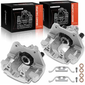 A-Premium Disc Brake Caliper Assembly with Bracket Compatible with Select BMW Models - 330Ci 2001-2006, 330i 2001-2005, X3 2004-2010, E46 E83 Series - Rear Driver and Passenger Side