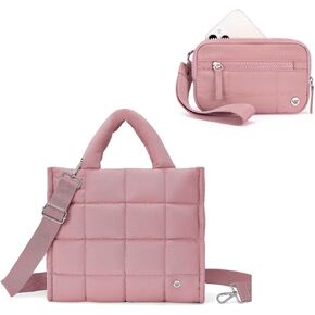 WESTBRONCO Puffer Crossbody Bags for Women and Wristlet Wallets for Women