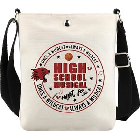 UJIMS High School Inspired Musical Merch Musical The Series East High Wildcats Crossbody Bag Broadway Fans Gift