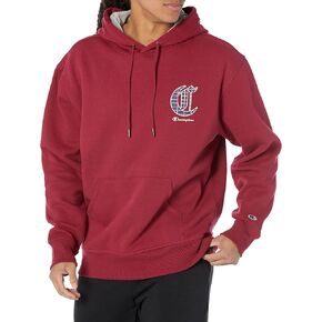 Champion Men's Powerblend Fleece Hoodie, Faux Plaid Champion