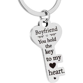 Gifts for Boyfriend Valentines Ideas, Funny Boyfriend Keychain for Men, Him, Husband, Cheap Boyfriend Gifts from Girlfriend, Small Key Chain for Him Birthday Father's Day