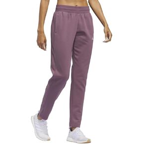 adidas Women’s Relaxed Fit Tapered Legs Fleece Pant - Purple (Shadow Fig), Large