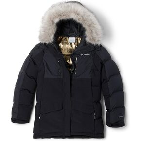 Columbia Youth Girls Marquam Peak Fusion III Parka, Black, X-Large