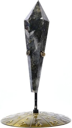 AMOYSTONE 1 قطعة عصا الكوارتز الهيماتويد الطبيعية شفاء الكريستال الصولجان حجر العمود برج Ponit التأمل مع حامل لديكور المنزل 0.2-0.4 رطل in Kuwait