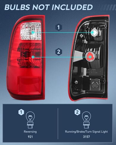 مجموعة الضوء الخلفي Nilight متوافقة مع 2008 2009 2010 2011 2012 2013 2014 2015 2016 Ford F250 F350 F450 Super Duty Tail Light Rear Lamp استبدال السائق وجانب الركاب in Saudi Arabia