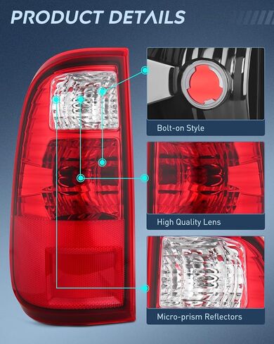 مجموعة الضوء الخلفي Nilight متوافقة مع 2008 2009 2010 2011 2012 2013 2014 2015 2016 Ford F250 F350 F450 Super Duty Tail Light Rear Lamp استبدال السائق وجانب الركاب in Saudi Arabia