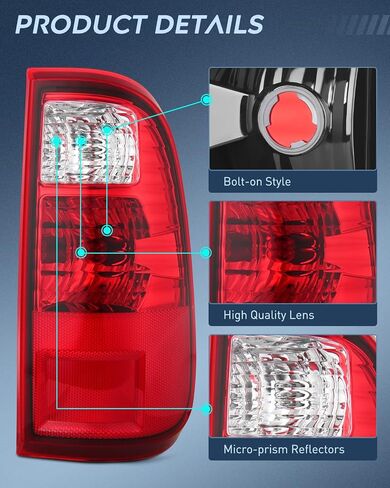 مجموعة الضوء الخلفي Nilight متوافقة مع 2008 2009 2010 2011 2012 2013 2014 2015 2016 Ford F250 F350 F450 Super Duty Tail Light Rear Lamp استبدال السائق وجانب الركاب in Saudi Arabia