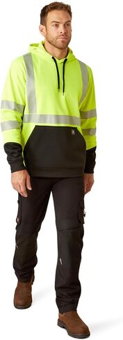ARIAT Men's Rebar Hi-Vis Hoodie, Hi-Vis Yellow, 3X-Large Tall in Saudi Arabia
