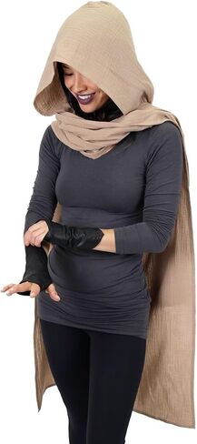 Sand Dune Cape Cloak Desert Wasteland Chani Costume Cosplay Burning Man Festival Shawl Wrap Scarf Post Apocalytic in Kuwait