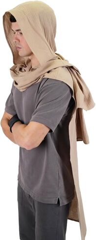 Sand Dune Cape Cloak Desert Wasteland Chani Costume Cosplay Burning Man Festival Shawl Wrap Scarf Post Apocalytic in Kuwait