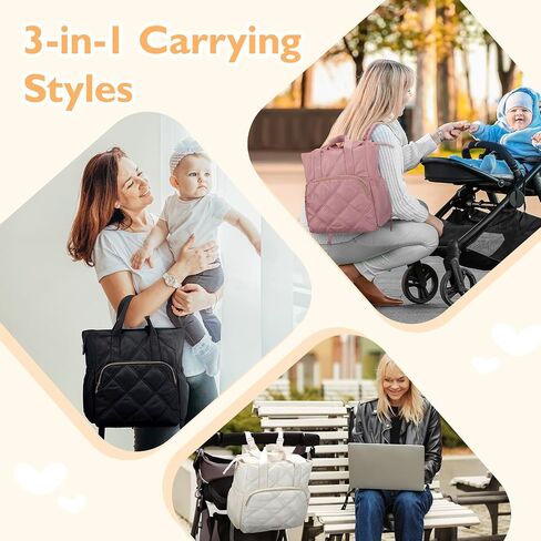 mommore Diaper Bag Backpack, Small Diaper Backpack for Travel, Lightweight Drawstring Baby Bag with Stroller Straps in Kuwait