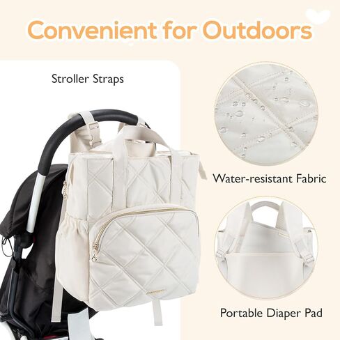 mommore Diaper Bag Backpack, Small Diaper Backpack for Travel, Lightweight Drawstring Baby Bag with Stroller Straps in Kuwait