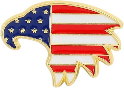 American Flag Enamel Pins, US Patriotic Pins for Backpacks, Lapel Pins, US Eagle Lanyard Pins, American Morale Emblem Bedge Brooches Pins for Lanyard, Bags, Hats, Caps, Clothes, Vest, Jackets. in Saudi Arabia
