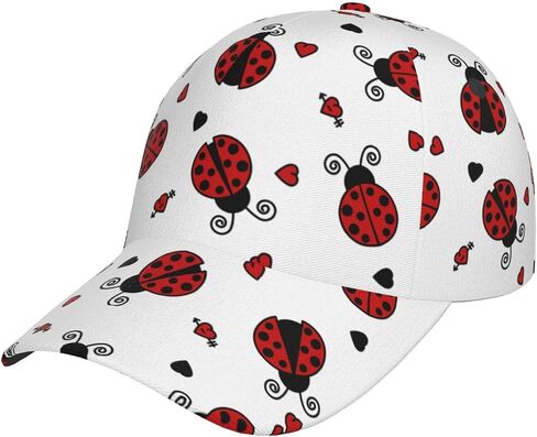 Ladybug Cap Cute Baseball Cap Cute Sun Hat Adjustable Cap Funny Hat Trucker Hat Cap for Women Men in Saudi Arabia