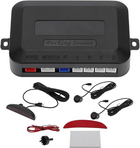 Motoforti Universal Car Auto Vehicle نظام الرادار الاحتياطي العكسي أجهزة استشعار وقوف السيارات العكسية إنذار الجرس تذكير كشف المسافة الأزرق 2 أجهزة استشعار وقوف السيارات in Kuwait