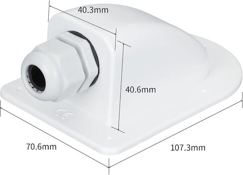 Versatile Weatherproof ABS Solar Single Cable Entry Gland, 3mm² to 12mm² for RV Boats, Yachts,Rooftop Solar Installations(1Pack) in Saudi Arabia