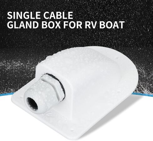 Versatile Weatherproof ABS Solar Single Cable Entry Gland, 3mm² to 12mm² for RV Boats, Yachts,Rooftop Solar Installations(1Pack) in Saudi Arabia