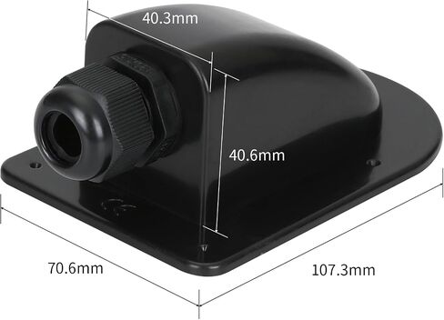 Versatile Weatherproof ABS Solar Single Cable Entry Gland, 3mm² to 12mm² for RV Boats, Yachts,Rooftop Solar Installations(1Pack) in Saudi Arabia