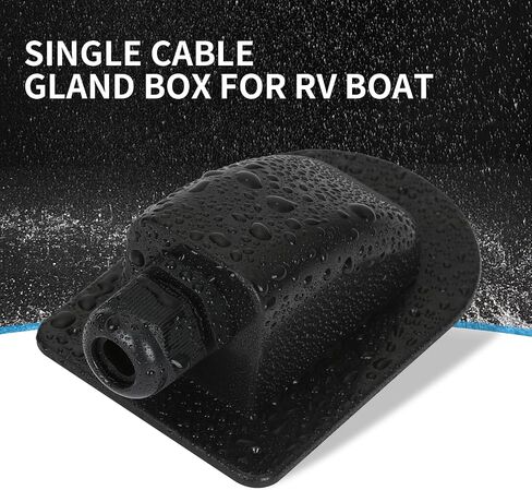Versatile Weatherproof ABS Solar Single Cable Entry Gland, 3mm² to 12mm² for RV Boats, Yachts,Rooftop Solar Installations(1Pack) in Saudi Arabia