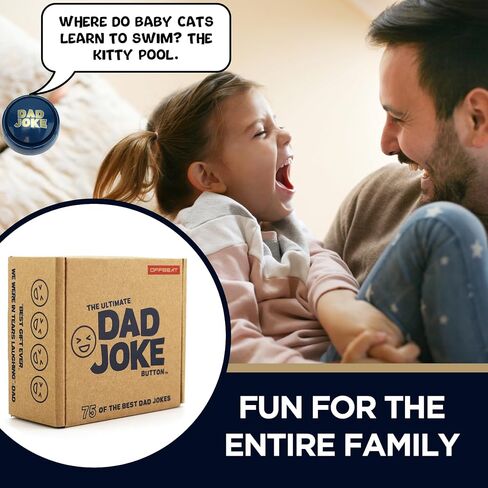 Funny Gift for Dads and Kids 75 Hilarious Dad Jokes - Ready to Gift Box, Fun for Dads, Kids, Grandpa, Uncles, The Gift of Laughs, Perfect Stocking Stuffer in Saudi Arabia