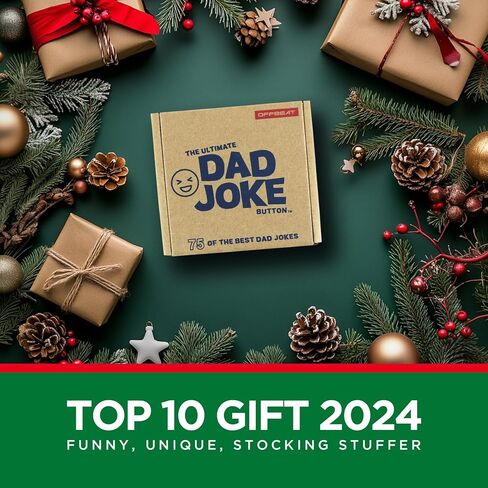 Funny Gift for Dads and Kids 75 Hilarious Dad Jokes - Ready to Gift Box, Fun for Dads, Kids, Grandpa, Uncles, The Gift of Laughs, Perfect Stocking Stuffer in Saudi Arabia