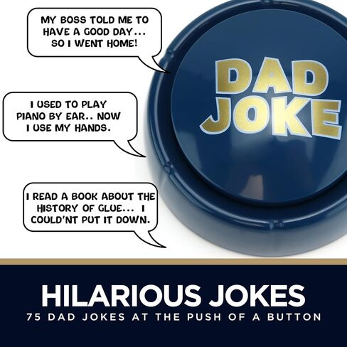 Funny Gift for Dads and Kids 75 Hilarious Dad Jokes - Ready to Gift Box, Fun for Dads, Kids, Grandpa, Uncles, The Gift of Laughs, Perfect Stocking Stuffer in Saudi Arabia
