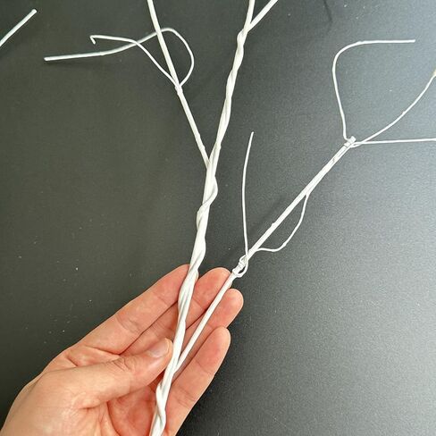 6 قطع 37 بوصة فروع مجعدة نابضة بالحياة أغصان صناعية جافة نباتات وهمية أعواد قابلة للانحناء لمزهريات يدوية الصنع ديكور منزلي لحفلات الزفاف والفنادق والمكتب in Kuwait