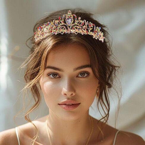 Kilshye Crystal Wedding Crowns and Tiaras Rhinestone Bridal Headband Prom Princess Headpiece for Women and Girls in Saudi Arabia