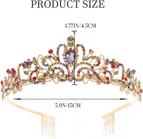 Kilshye Crystal Wedding Crowns and Tiaras Rhinestone Bridal Headband Prom Princess Headpiece for Women and Girls in Saudi Arabia