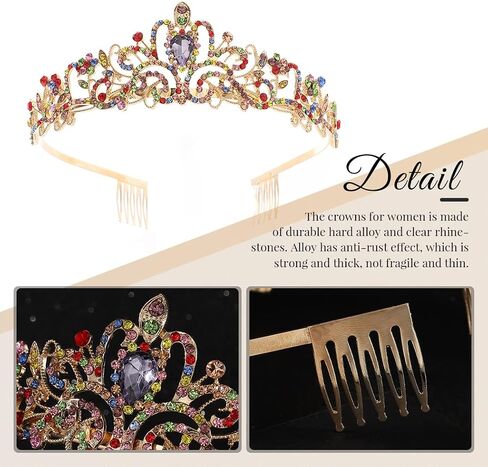 Kilshye Crystal Wedding Crowns and Tiaras Rhinestone Bridal Headband Prom Princess Headpiece for Women and Girls in Saudi Arabia